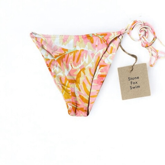 🌻NEW w.tags Stone Fox Swim River Hot Tropix Bikini Bottom Size Medium - Picture 2 of 9